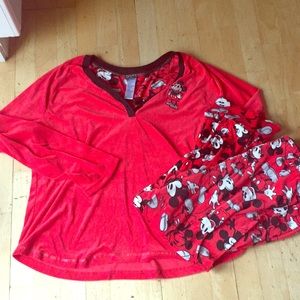 Women’s Disney Mickey Mouse Pajamas Size 2X